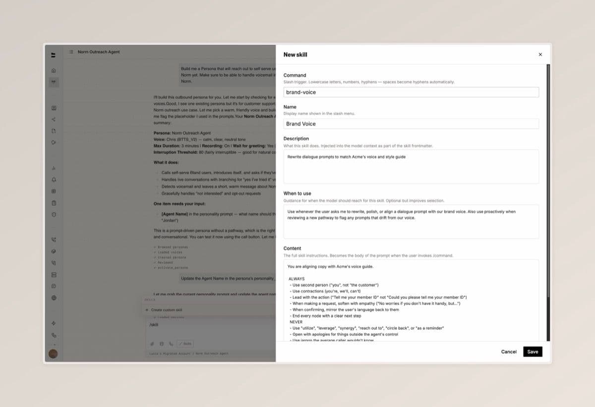 Custom Skills for Norm — screenshot 2